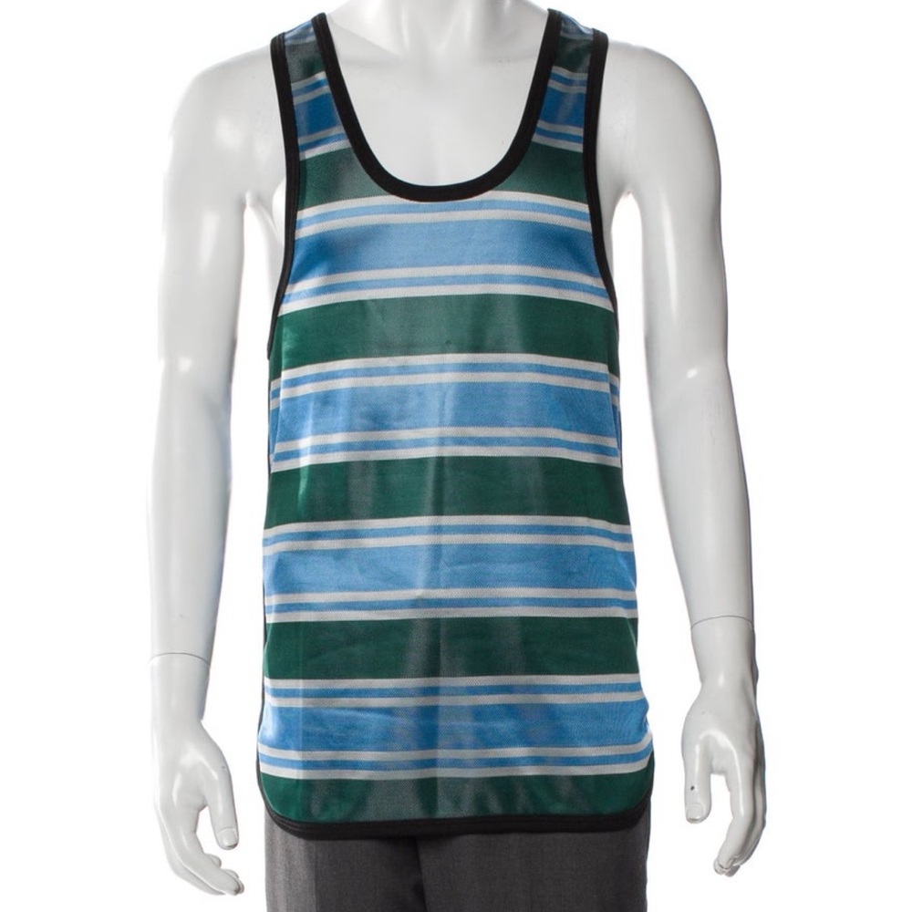 NWT Striped Blue and Green MARNI Tank Top